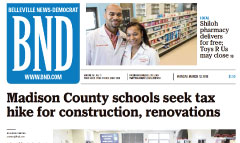 Belleville News-Democrat newspaper front page