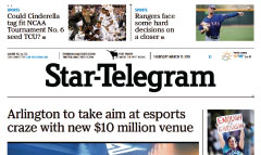 Ft Worth Star-Telegram newspaper front page