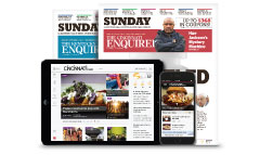 Kentucky Enquirer newspaper front page