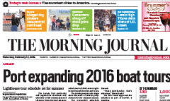 Lorain Morning Journal newspaper front page