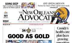 New Orleans Advocate newspaper front page