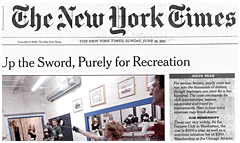 New York Times newspaper front page