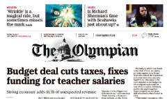 Olympian newspaper front page